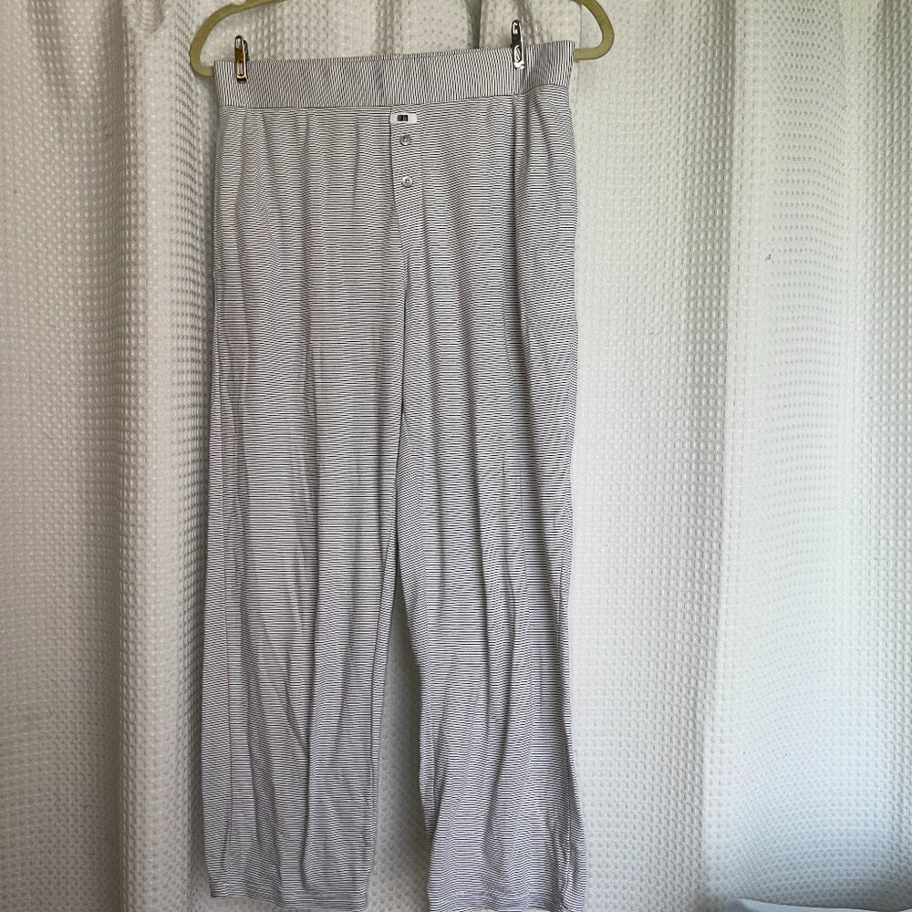 Lunya Women’s Good in Bed Sleep Pants – Size Small – Striped with Pockets
